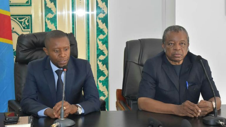 le gouverneur Kasivita Carly et Le Dr Muyembe à Goma