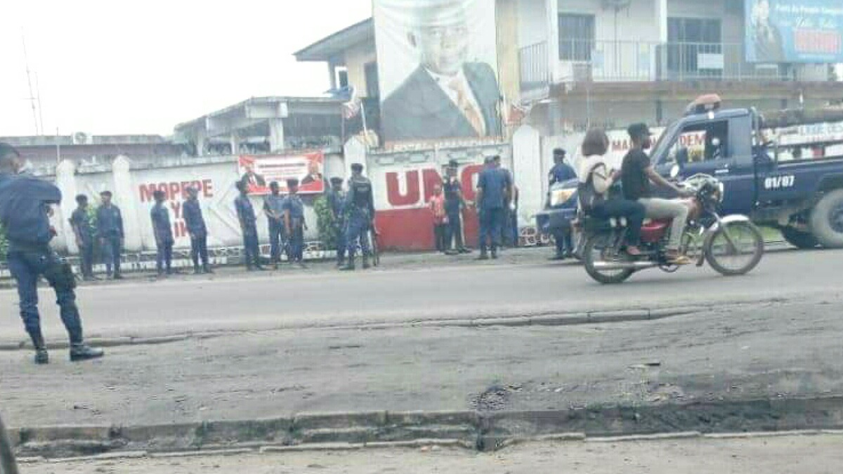 Siège UNC kinshasa encerclés par la police