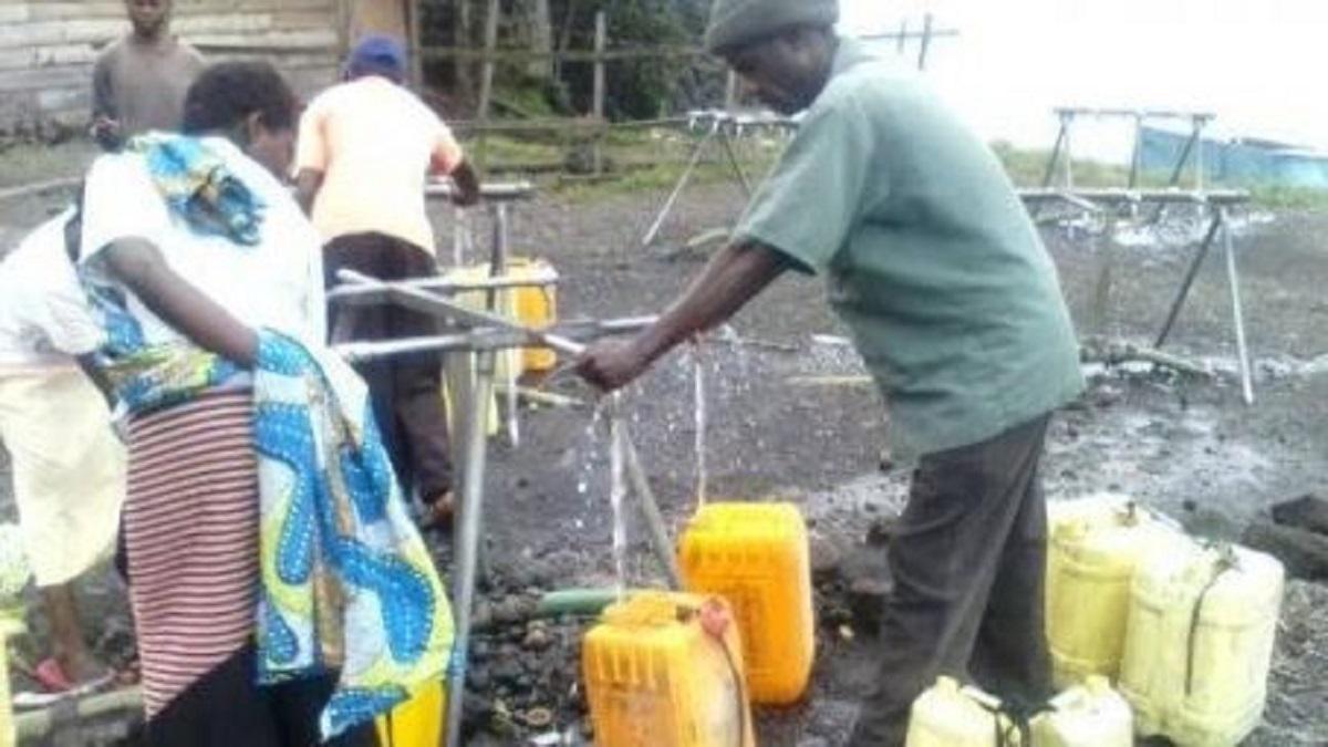 rdc lomami bornes d'eau fontaines de Kabinda