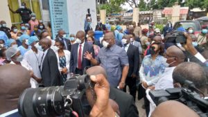 Tshisekedi visite l'hôpital Sino-Congolaise à Ndjili