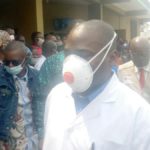 la remise des kits et matériels à l'hôpital St Joseph