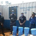 Butembo, l'UNPOL dote la PNC de 400 masques et d'un kit lave-mains