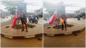 jeune homme d’environ 25 ans se brûle vif pour exiger la libération de Kamerhe