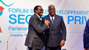 Président Tshisekedi avec celui de la BAD