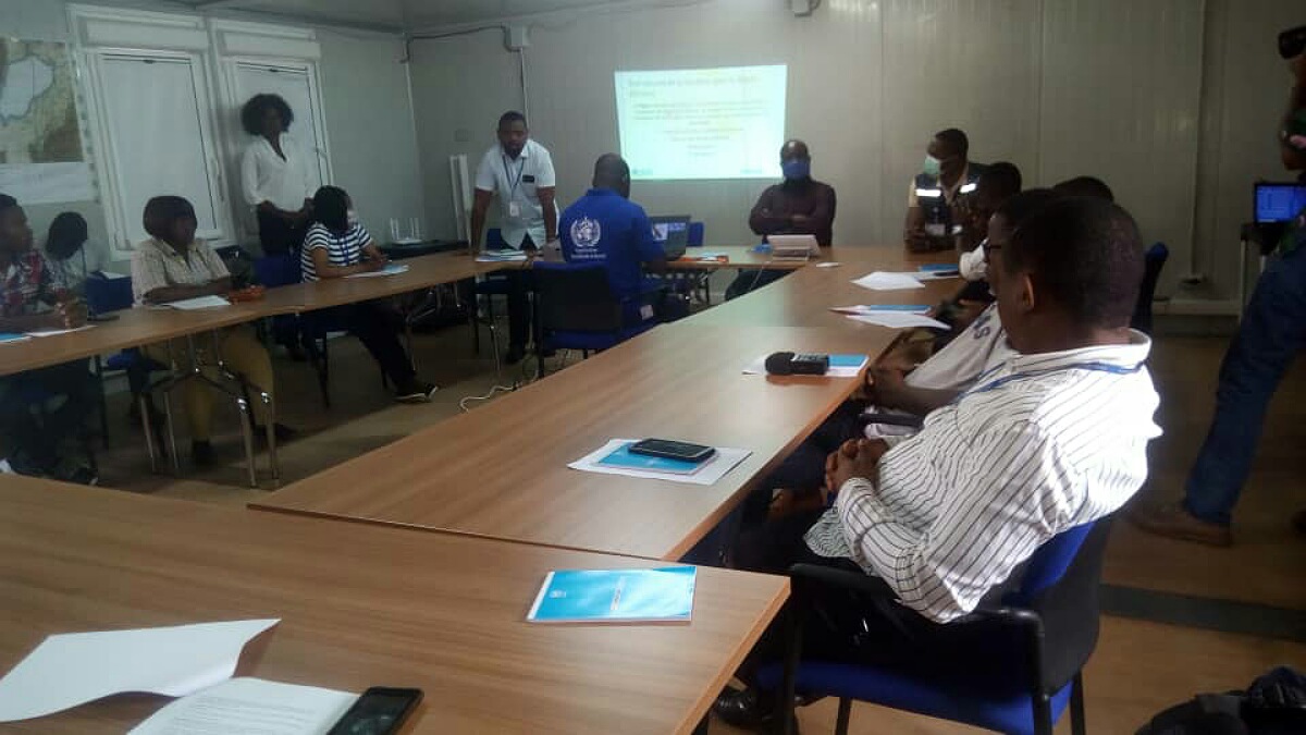 Beni la MONUSCO et l'OMS forment les journalistes sur les gestes barrières