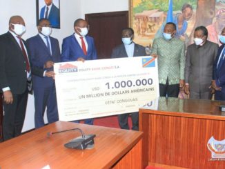 RDC/Covid-19 : Equity Bank Congo a remis un millions de dollars