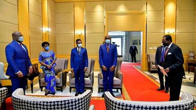 Félix Tshisekedi a reçu deux ambassadeurs du Royaume Uni et Rwanda