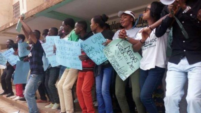 grande manifestation à Bukavu pour exiger le déconfinement au pays