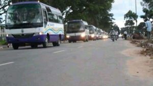 le trafic sur l'axe Kananga-Kalamba Mbuji