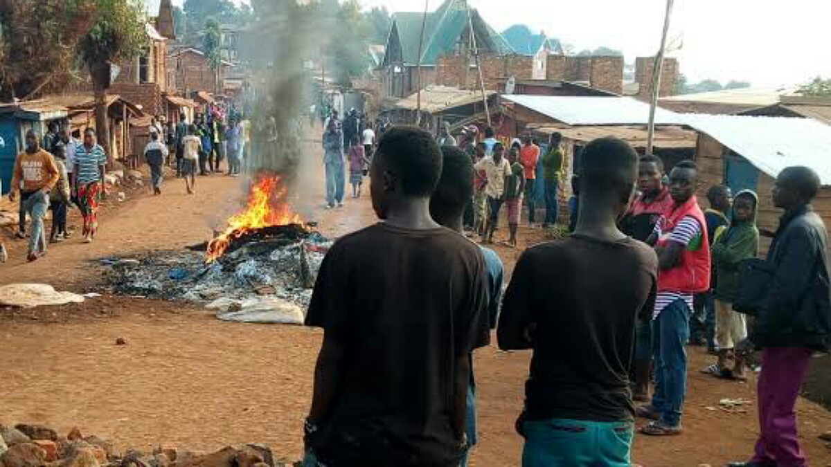 La manifestation des Jeunes de Muhungu