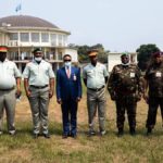 Cérémonie de remise-reprise à la maison militaire