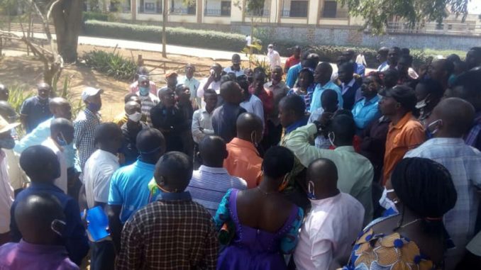 la marche de colère des enseignants du Sud-Kivu