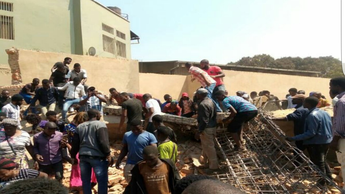 Lubumbashi : Quelques morts dans l’écroulement de bâtiment à deux étages sur le boulevard M’siri