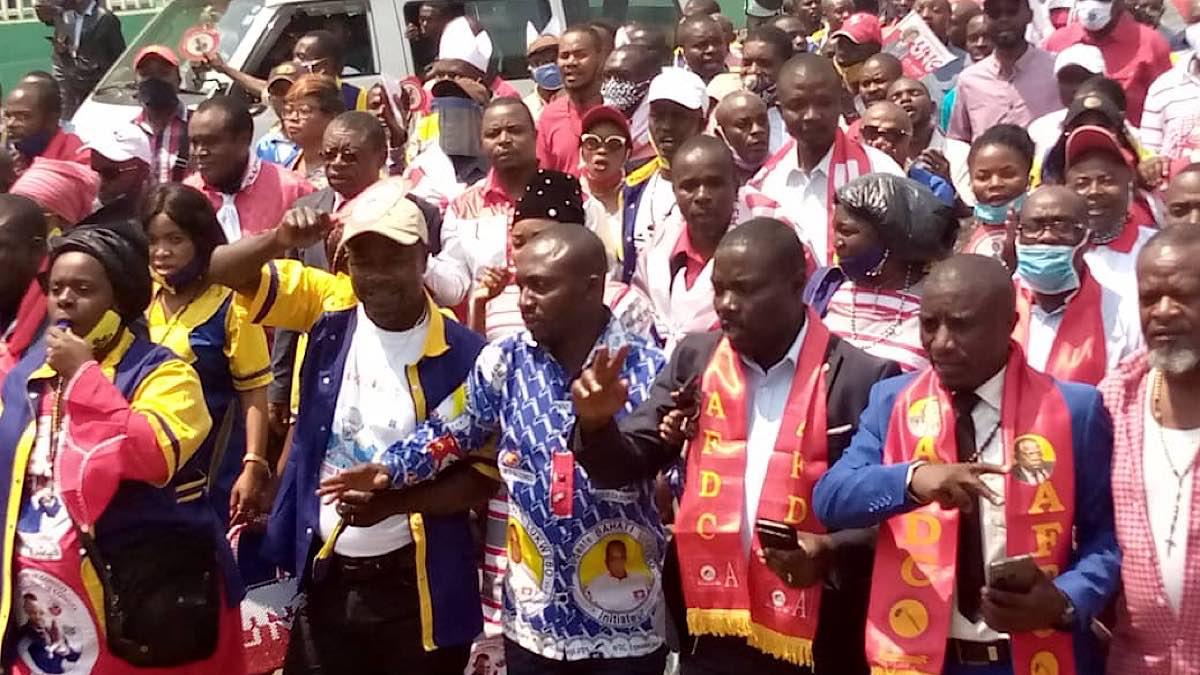 l'UNC, l'AFDC-A marche à bukavu