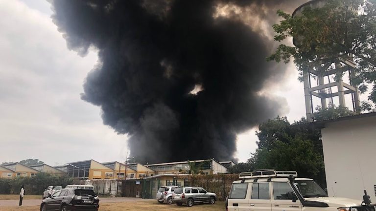 incendie dépôt unicef kinshasa