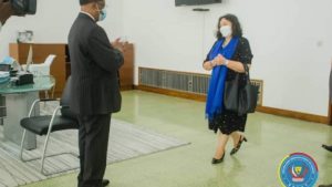 Sénat Leila Zerrougui rencontre Thambwe Mwamba