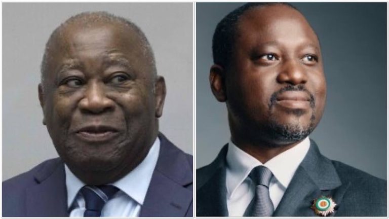 Guillaume Soro et Laurent Gbagbo