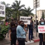 des "jeunes engagés" à kinshasa manifestation