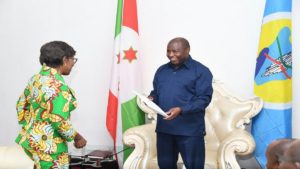 Evariste Ndayishimiye et Marie Tumba Nzeza