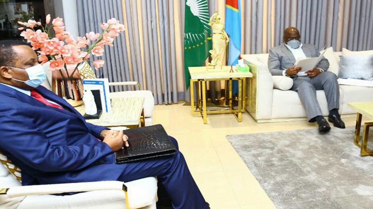 Jean-Claude Gakosso et Felix TSHISEKEDI