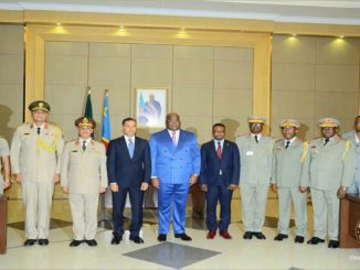 les officiers généraux de l'armée égyptienne et felix tshisekedi
