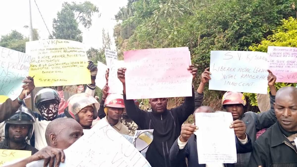 des membres de la plateforme «Soutenons Vital Kamerhe