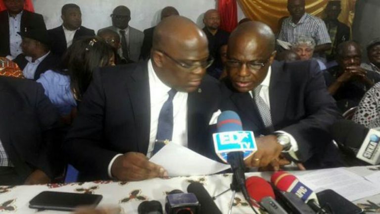 Martin Fayulu et Félix Tshisekedi