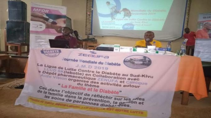 Sud-Kivu : Environ 30 mille personnes souffrent du diabète