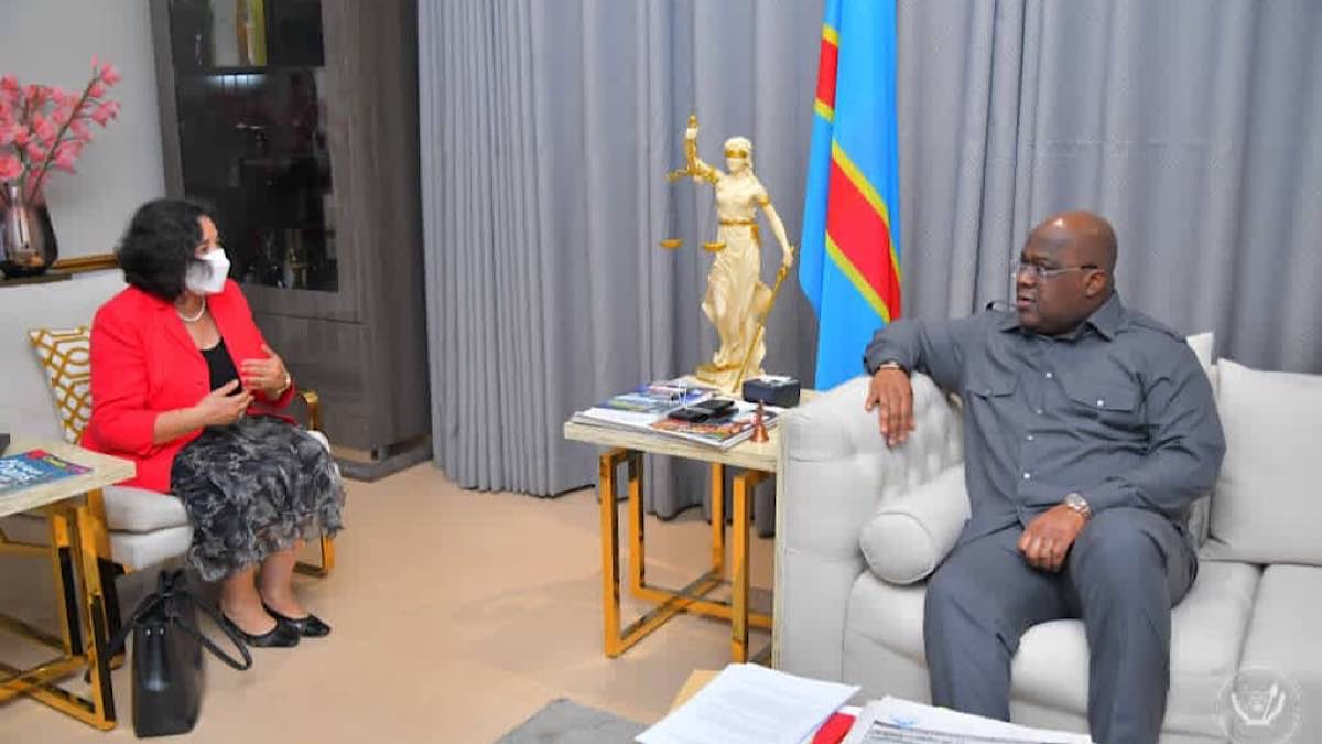 Leila Zerrougui Et Félix Tshisekedi