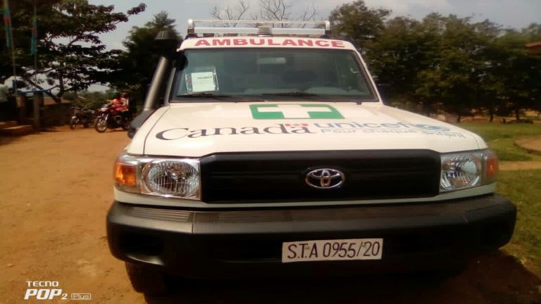 'ambulance médicalisée dotée à la zone de santé de Beni