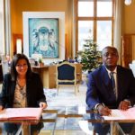 maire de Paris Anne Hidalgo et Maire de Kinshasa Gentiny Ngobila