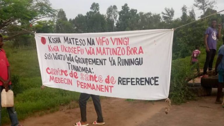 Les habitants des plusieurs villages du groupement de Runing