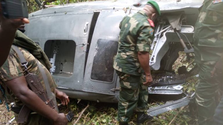 Crash hélicoptère FARDC