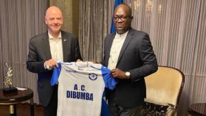 Gianni Infantino l'AC Dibumba Guy Mafuta