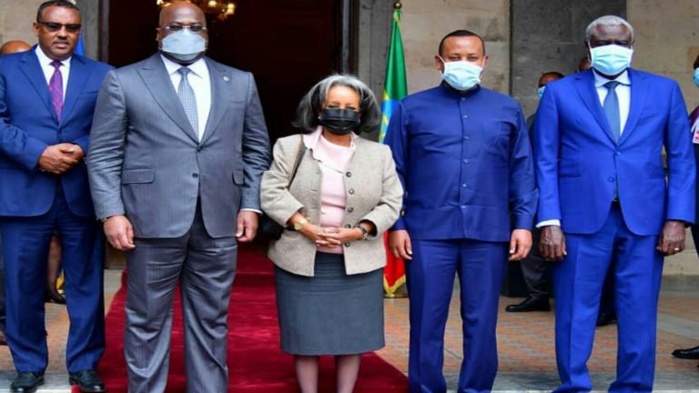 Félix Tshisekedi,Sahle-Work Zewde,Abiy Ahmed,Moussa Faki