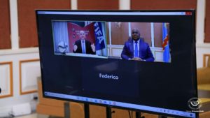 GIANNI INFANTINO a échangé par visioconférence avec Felix Tshisekedi
