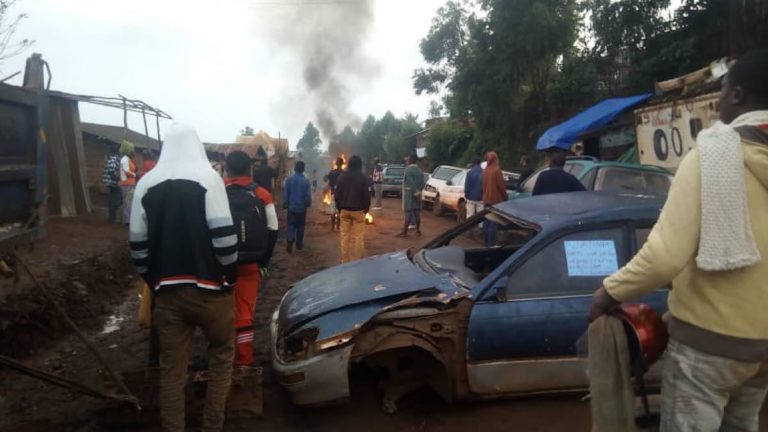 Bukavu : la RN2 barricadée