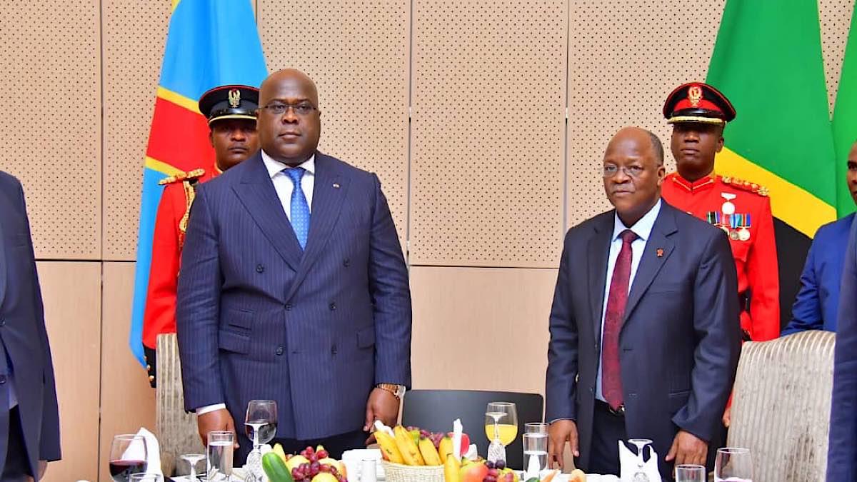 John Magufuli et Félix Tshisekedi