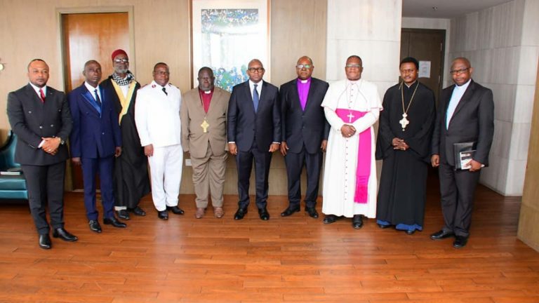 Sama Lukonde avec les Chefs des confessions religieuses