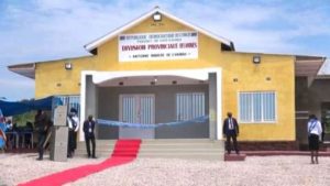 nouveau bâtiment administratif de la division des mines à Lwambo