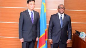 Sama Lukonde et Zhu Jing