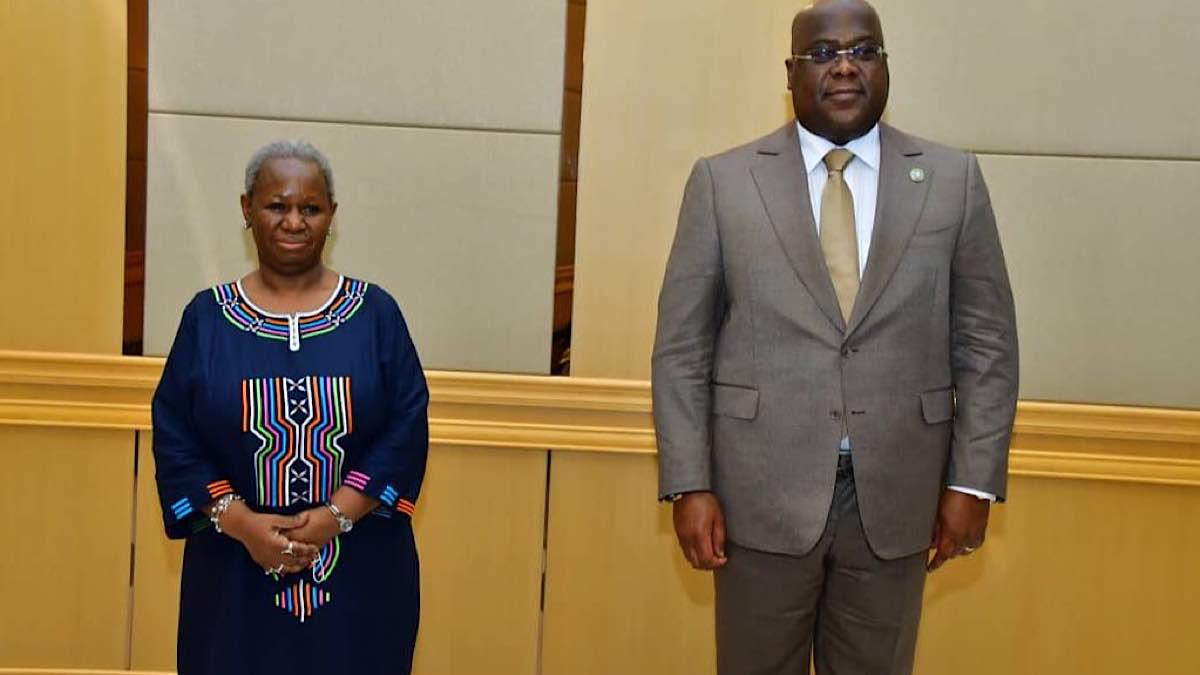 Bintou Keita et Felix Tshisekedi