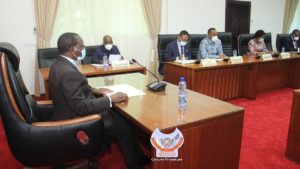 ylvestre Ilunga dont les membres du comité multisectoriel de riposte de lutte contre la Covid-19