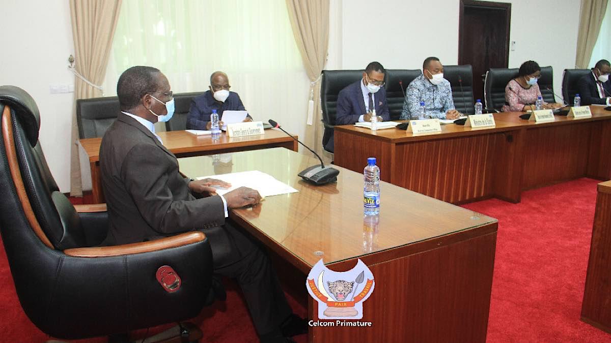 ylvestre Ilunga dont les membres du comité multisectoriel de riposte de lutte contre la Covid-19