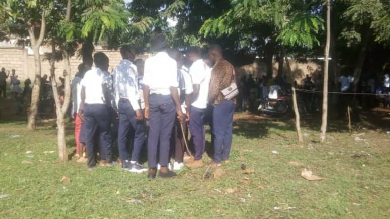 Les élèves à l'hôtel de ville BENI