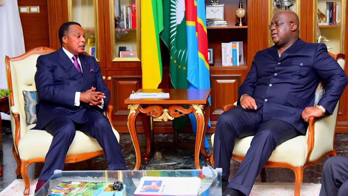 Félix-Antoine Tshisekedi Tshilombo et son homologue Denis Sassou Ngessou