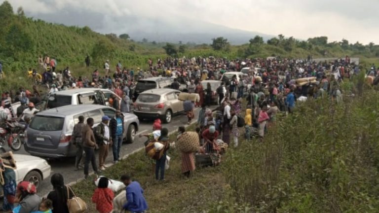 Évacuation de la population de Goma