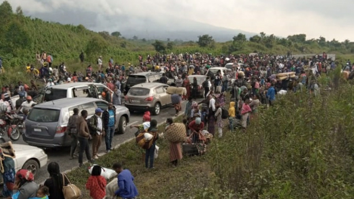 Évacuation de la population de Goma