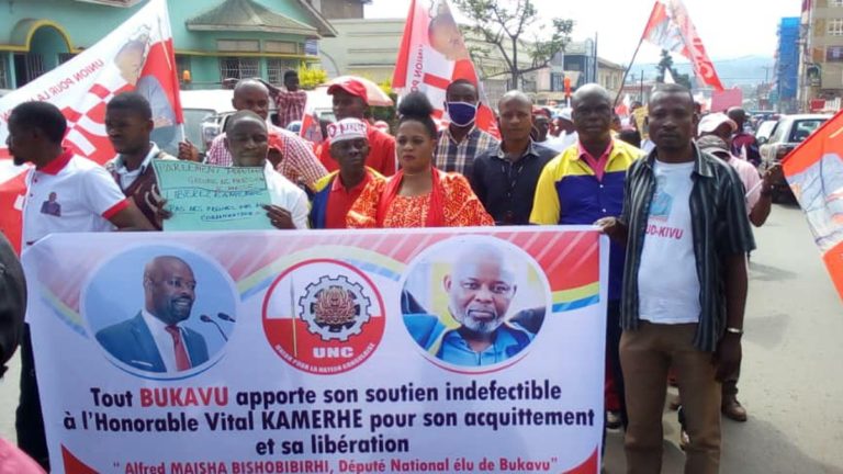 marche pacifique à Bukavu, l’UNC