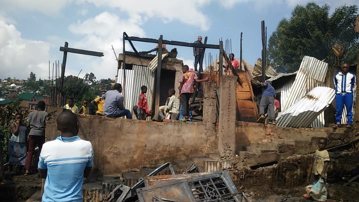 un incendie à bukavu